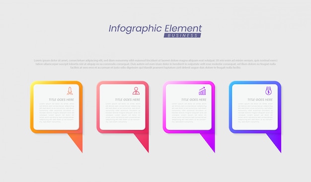 Infographic template with steps for success. presentation with line icons, organization element chart process template with editable text. options for brochure, diagram, workflow, timeline, web design