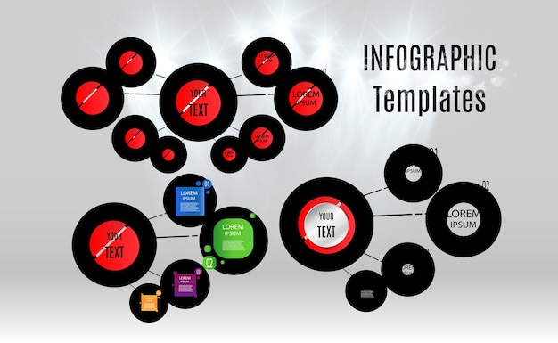 Infographic templateFrame for presentationWeb design