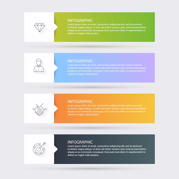 Infographic Templates for Business. Can be used for website layout vector, numbered banners, diagram.