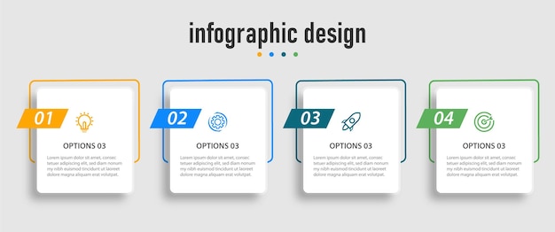 Infographic timeline chart template  