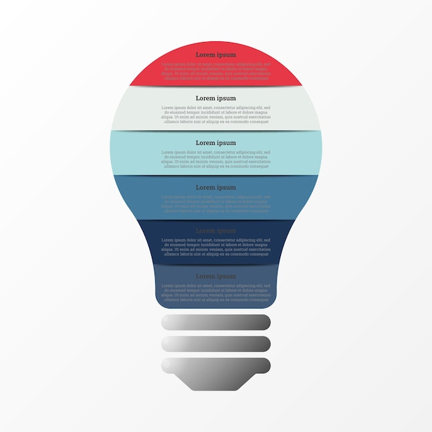 Infographic used to show details in each topic of creativity There are 6 topics in total