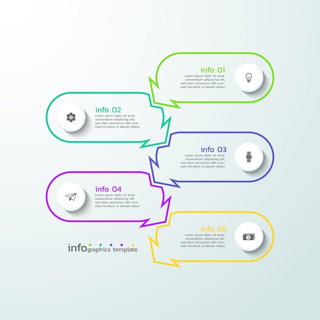 Infographic vector design business template