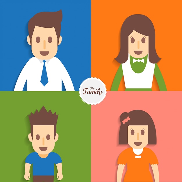 Infographic vector set family