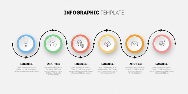 Infographic with steps