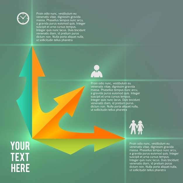 Infographics business presentation template management services