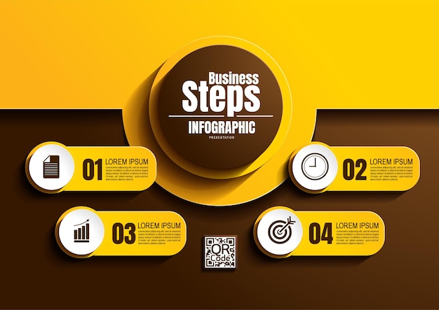 Infographics business process chart design template for presentation abstract timeline elements