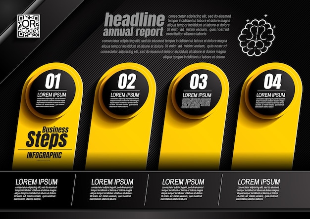 Infographics design black color 47