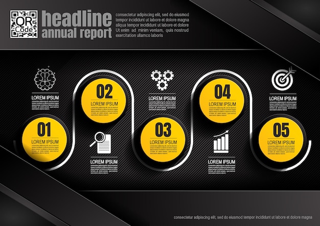 Infographics design black color 55