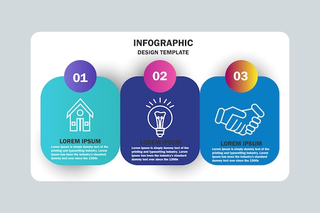 Infographics design vector and business icons with 3 options