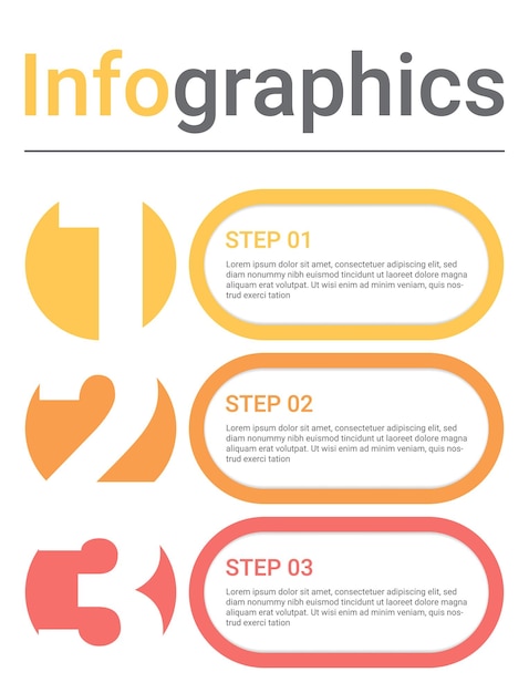 Infographics diagram with 3 steps options or processes Vector business template for presentation business data visualization