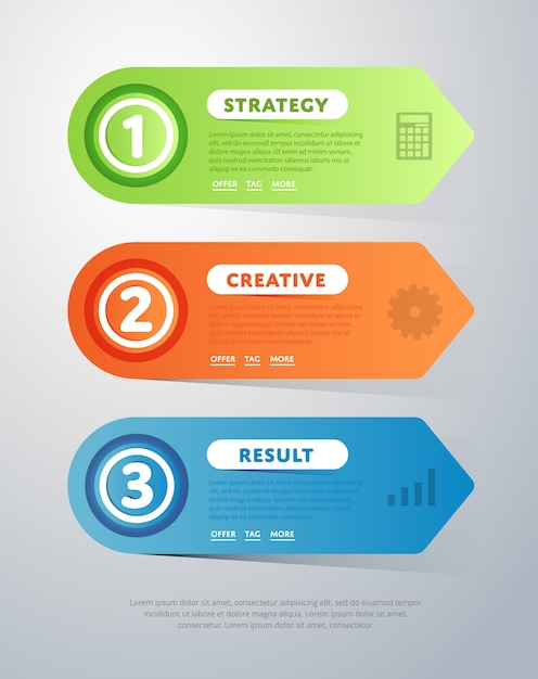 Infographics elements vector template