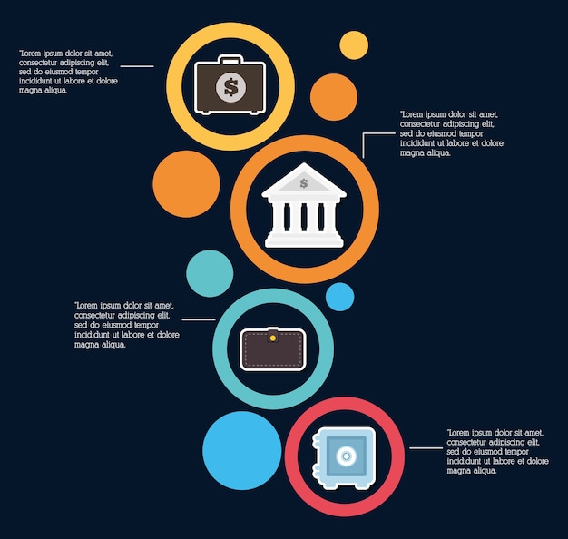 Infographics Money design, vector illustration