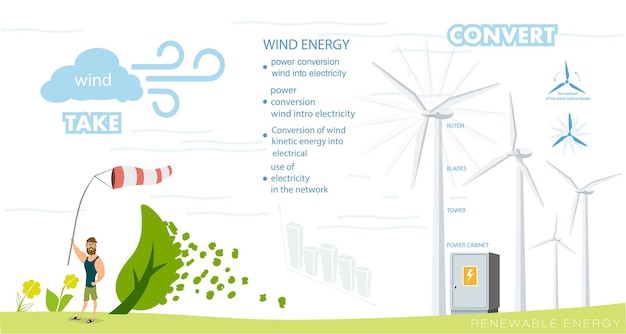 infographics renewable energy earth sun, wind and water