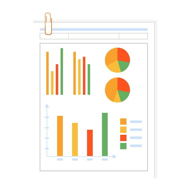 Infographics semi flat color vector object