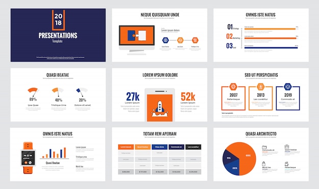 Infographics slide template  