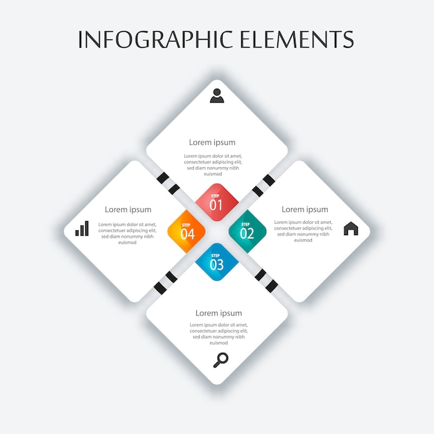 Infogrpahic template for business and school presentation