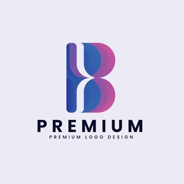 Initial B Letter Logo Design Vector Template