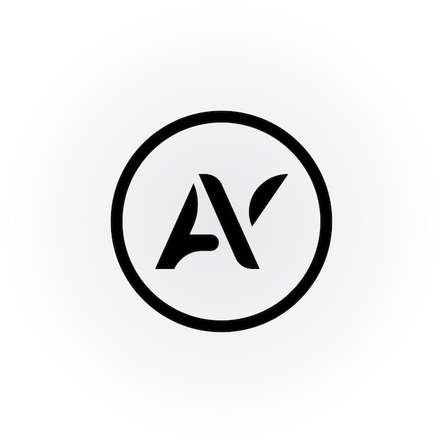 Initial branding AY letter logo design with white backgroundxA