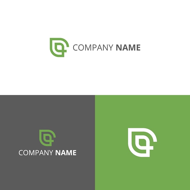 Initial cq, qc modern Logo icon design. Letter cq alpha logo design template