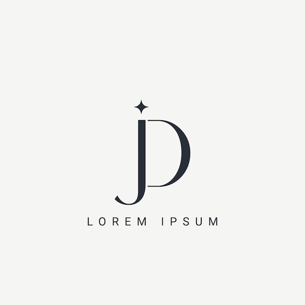 Initial DJ and JD modern monogram and elegant logo design Professional Letters Vector Icon Logo