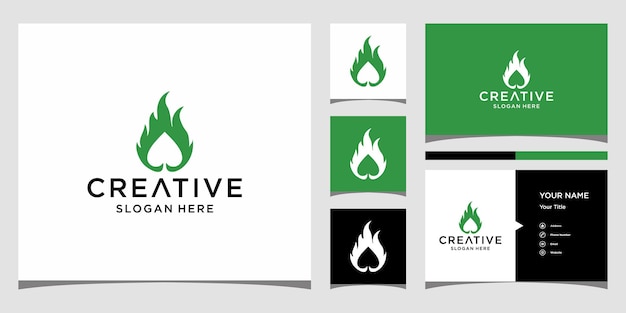 Initial flat logo design