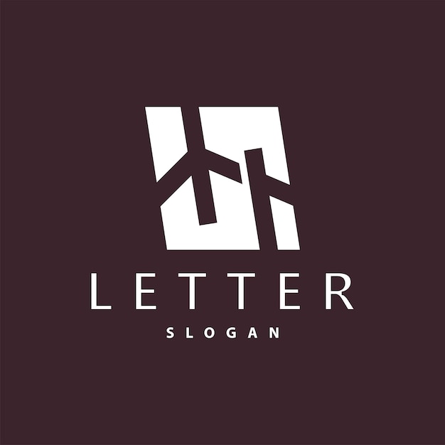 Initial HA Letter Logo Modern and Luxurious Minimalist Vector AH Logo Template for Business Brand