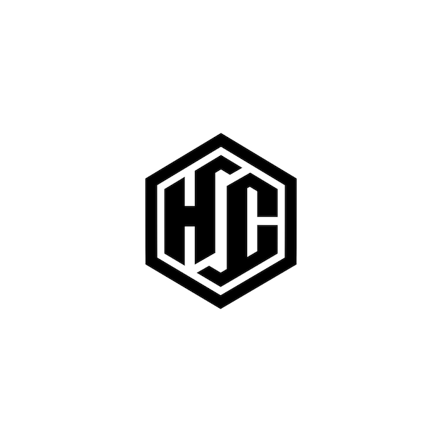 Initial hc hexagon logo