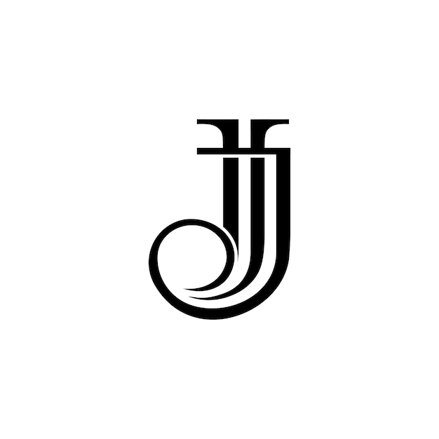 Vector initial jjj luxury logo