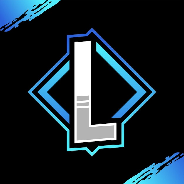 Initial L Gaming Logo Design Template Inspiration Vector Illustration