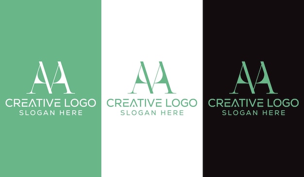 Initial Letter AA Logo Design Monogram Creative Modern Sign Symbol Icon