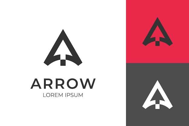 Initial letter a arrow logo design Up arrow finance logo icon Arrowhead design for Archer Archery Outdoor Apparel Gear Hunter logo design