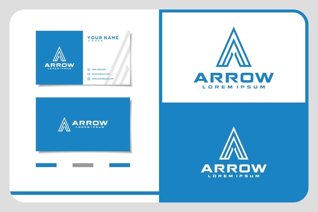 Initial Letter A Arrow with Arrowhead for Archer Archery Outdoor Apparel Gear Hunter logo design