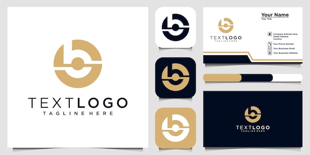 Initial Letter B and S for logo design inspiration and business card