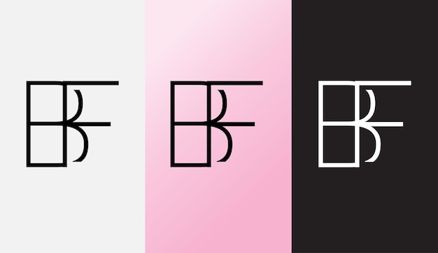 Initial letter BF logo design creative modern symbol icon monogram