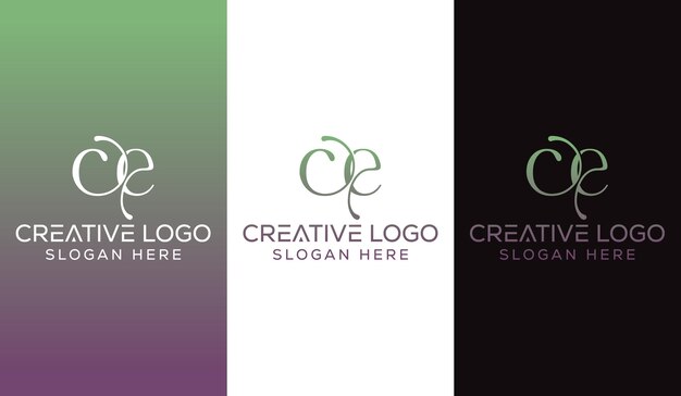 Initial Letter CE Logo Design Monogram Creative Modern Sign Symbol Icon