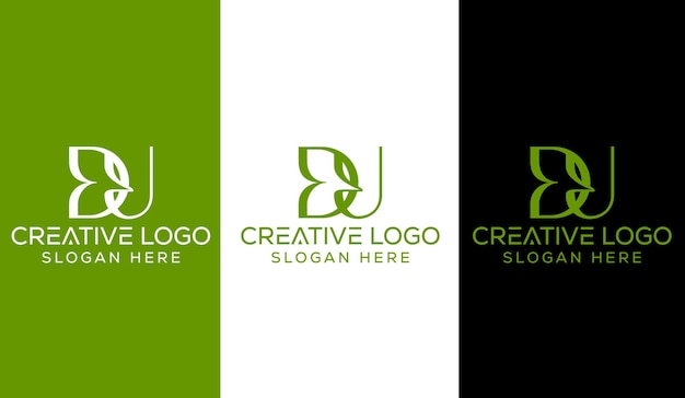 Initial Letter DU Logo Design Monogram Creative Modern Sign Symbol Icon