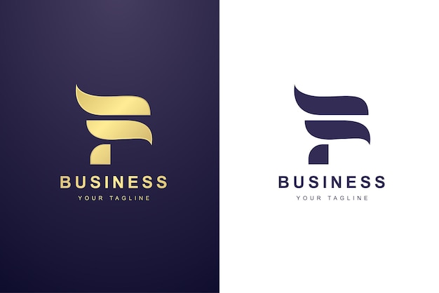 Initial Letter F Logo For Business or Media Company.