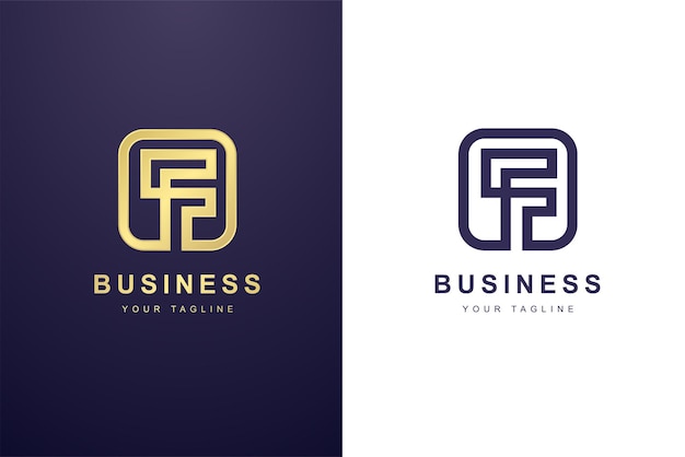 Initial Letter F Logo For Business or Media Company.