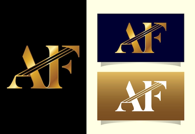 Initial Letter A F Logo Design Vector Template Graphic Alphabet Symbol For Corporate Business