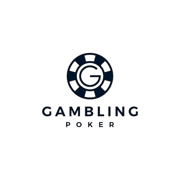 Initial Letter G with Poker Chip Logo Design Inspiration