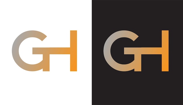 Initial letter GH logo design creative modern symbol icon monogram