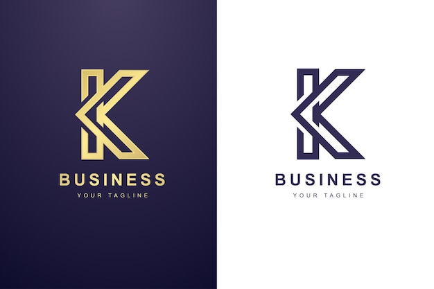 Initial Letter K Logo For Business or Media Company.