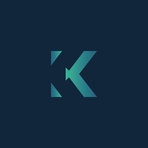 Initial Letter K logo vector design template