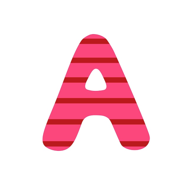 Initial letter A logo alphabet Hand drawn illustration