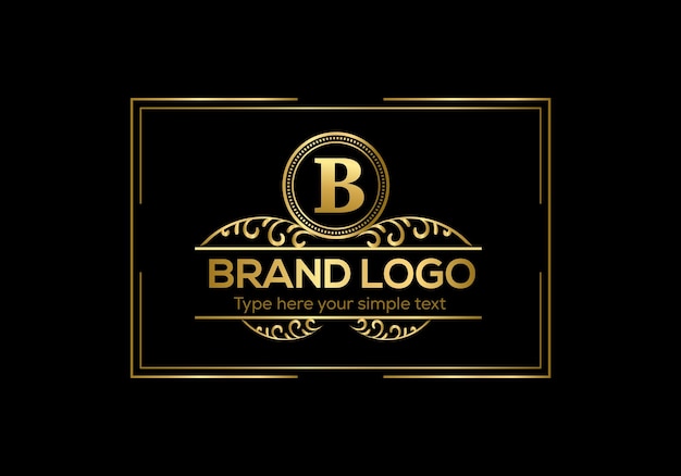 Initial Letter Luxury Logo template in vector art for Restaurant and other vector illustration