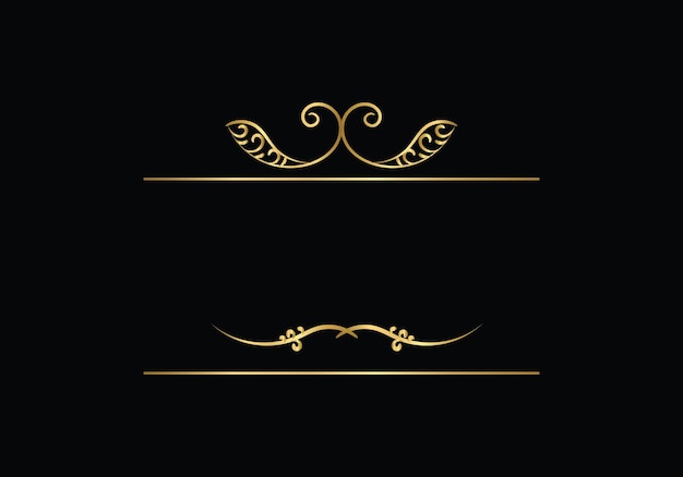 Initial Letter Luxury Logo template in vector art for Restaurant and other vector illustration