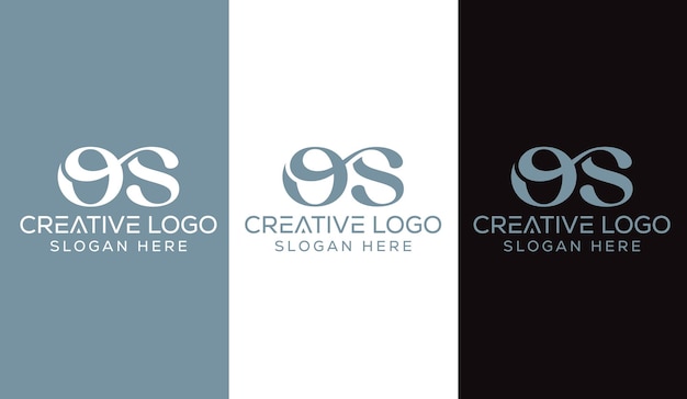 Initial Letter OS Logo Design Monogram Creative Modern Sign Symbol Icon