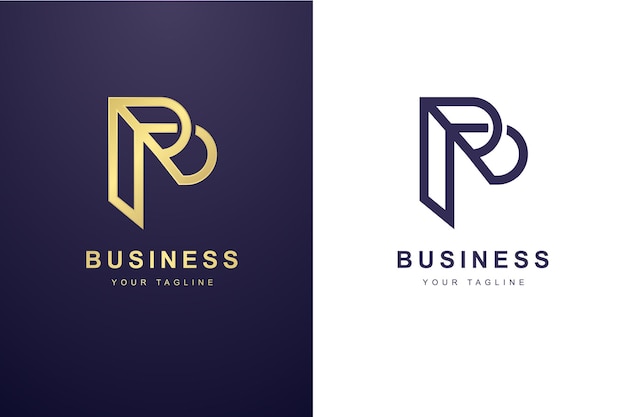 Initial Letter P Logo For Business or Media Company.