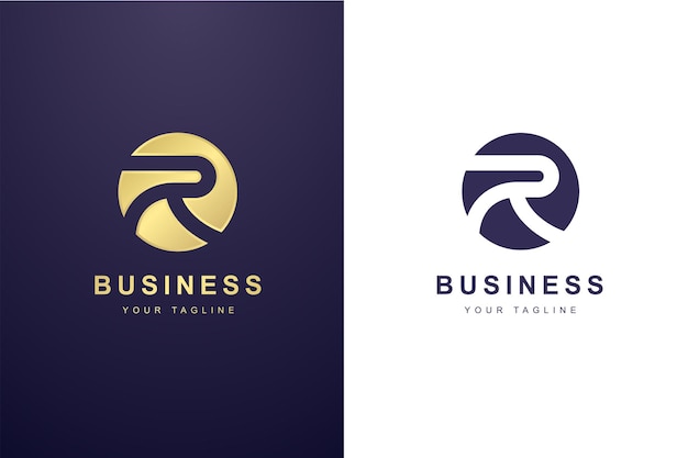 Initial Letter R Logo For Business or Media Company.