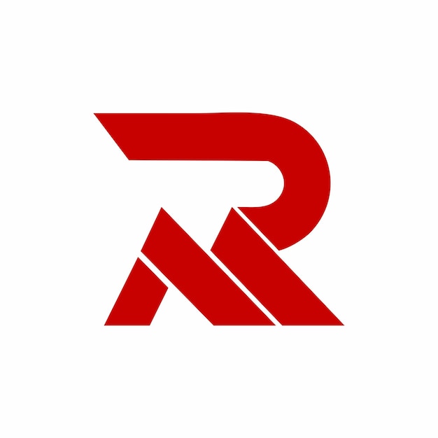 Initial letter R and M modern shape logo